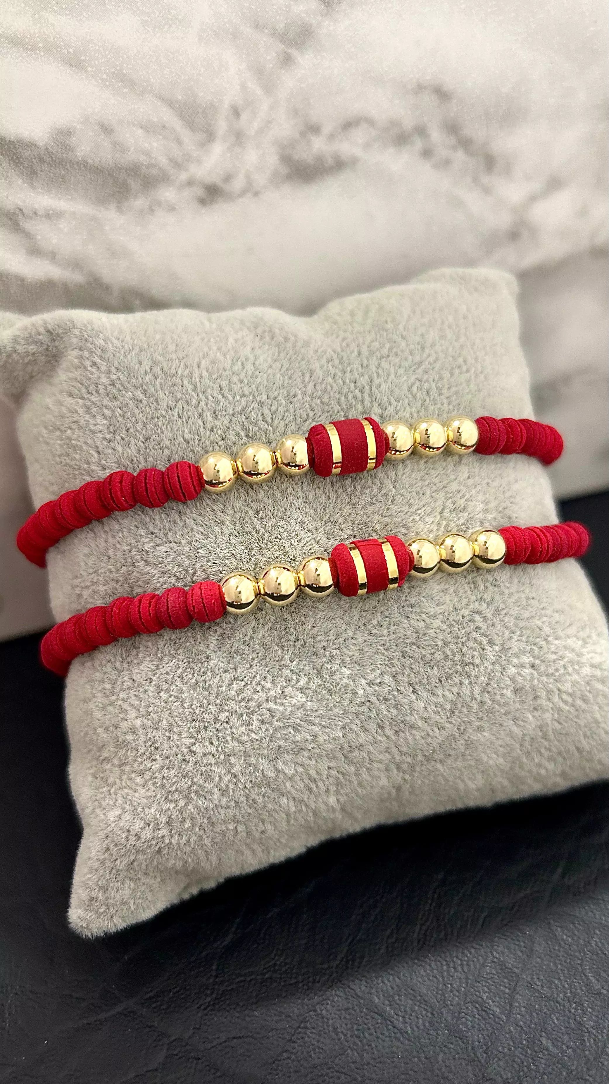 Couple's Smooth Ball Bracelets