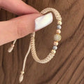 Woven Smooth Ball Bracelet