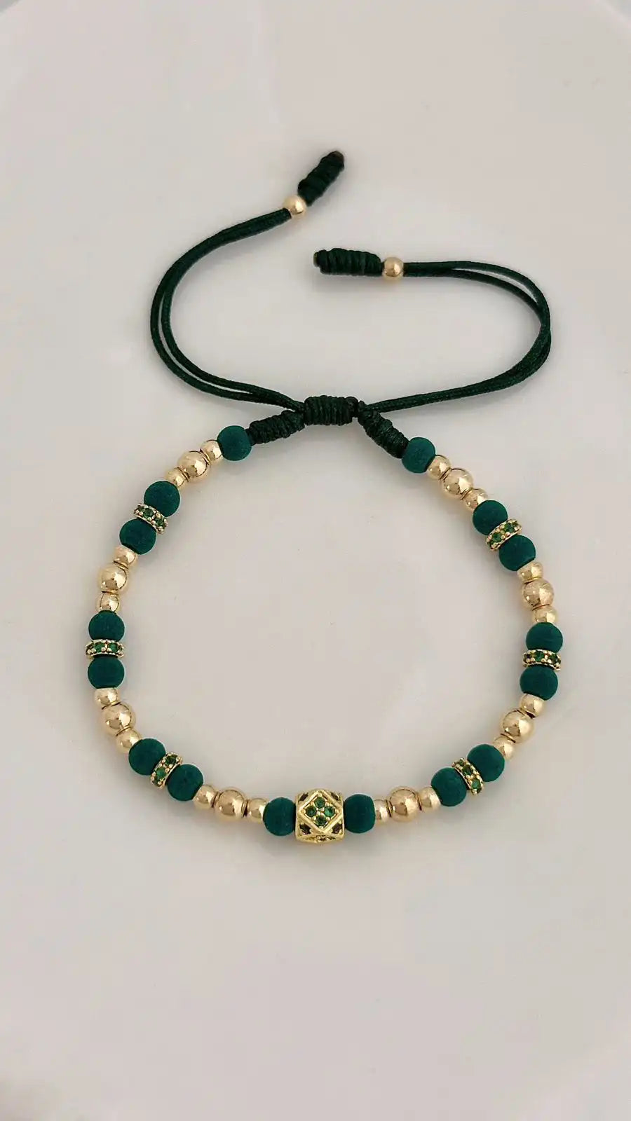Smooth Ball Bracelet - Green