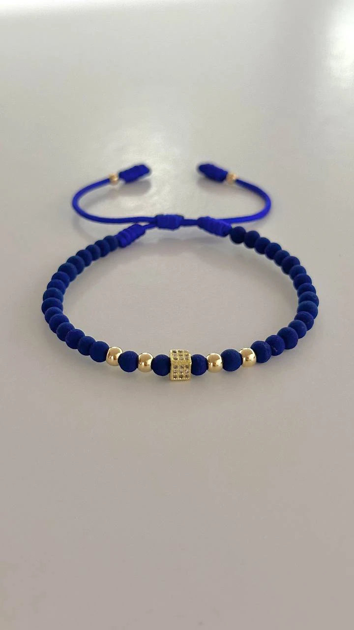 Smooth Ball Bracelet - Blue