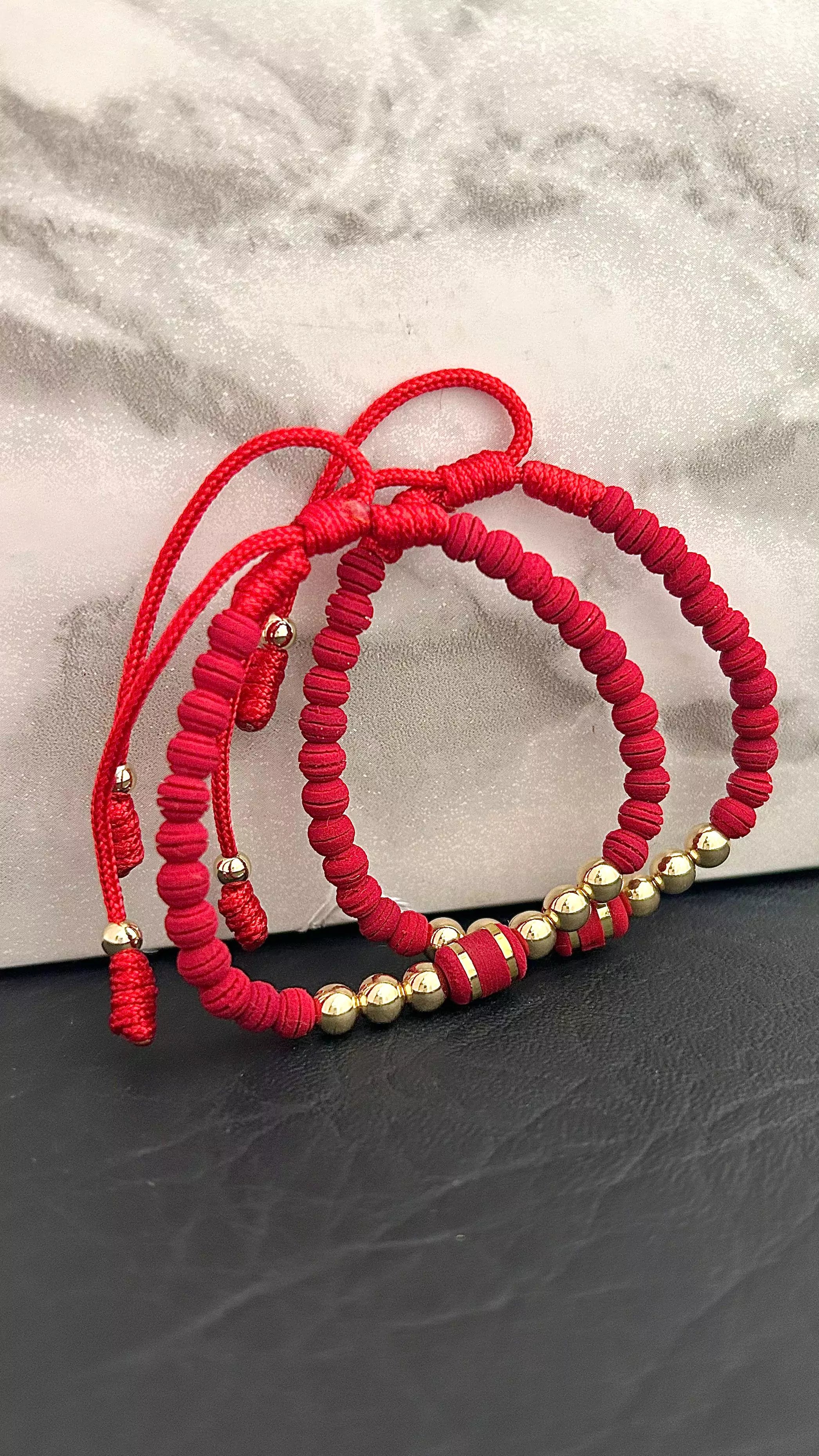 Couple's Smooth Ball Bracelets
