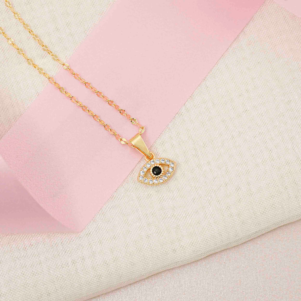 Mini Evil Eye with Cubic Zirconia