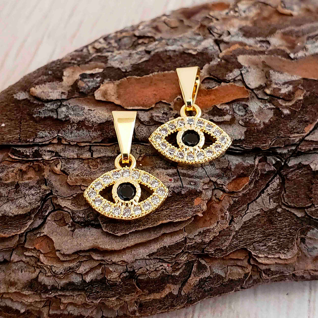 Mini Evil Eye with Cubic Zirconia