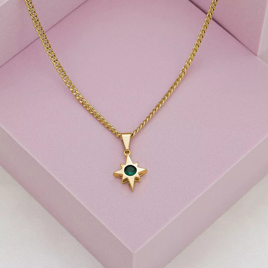 Green Cubic Zirconia Star