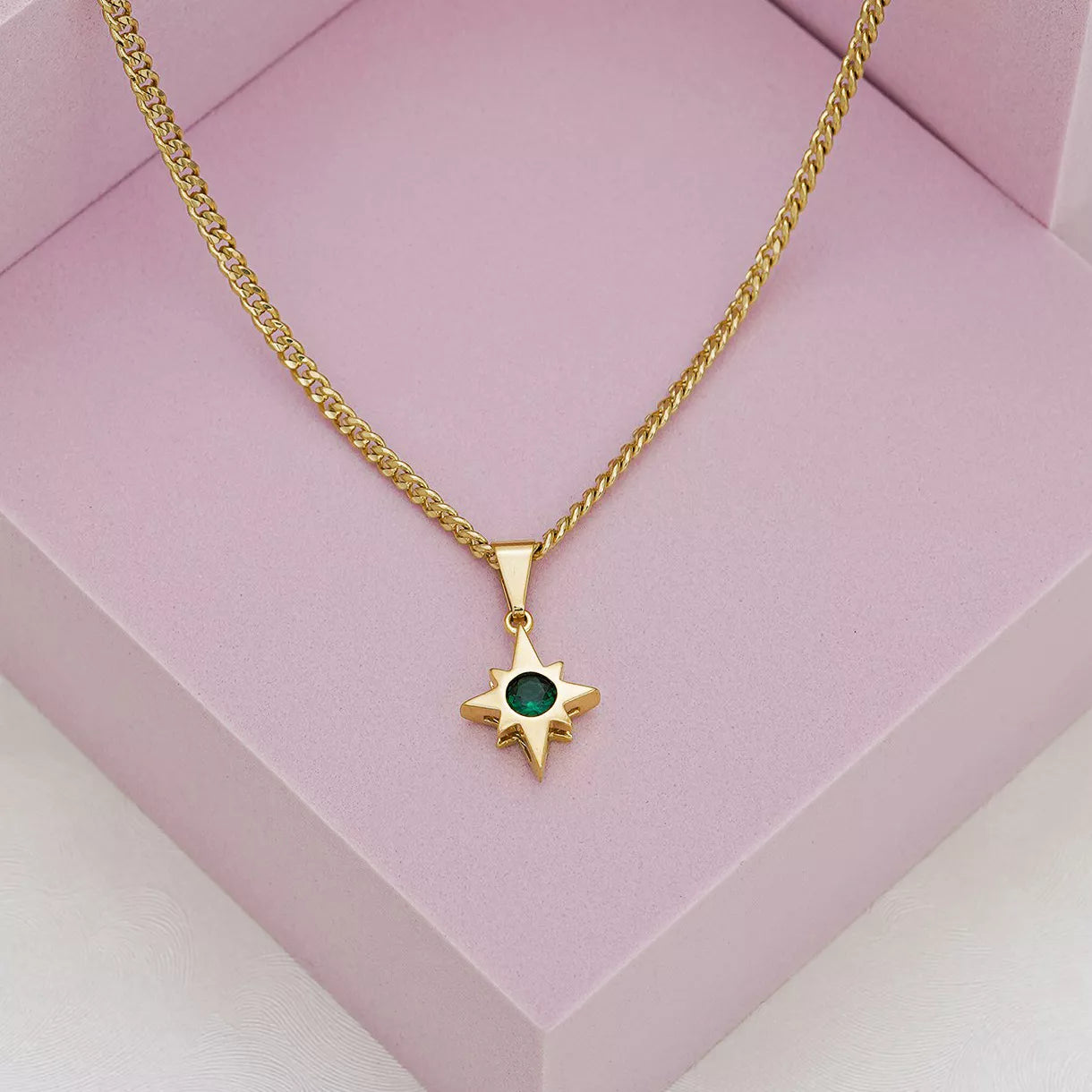 Green Cubic Zirconia Star