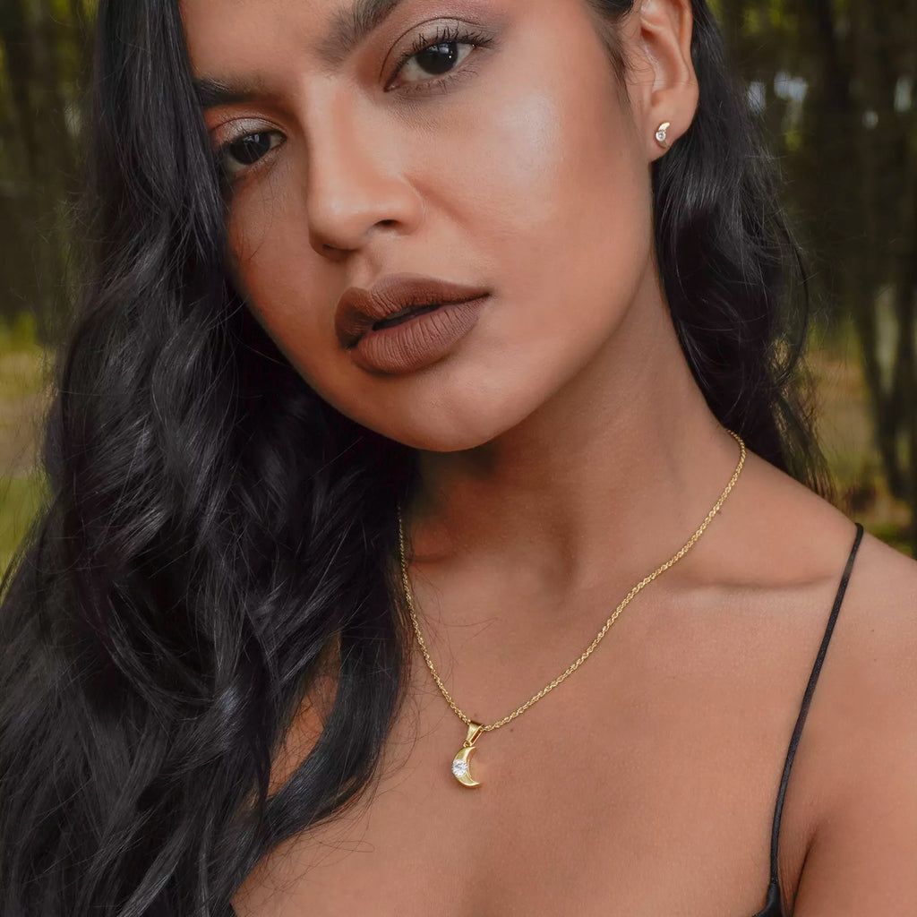 Crystal Cubic Zirconia Moon