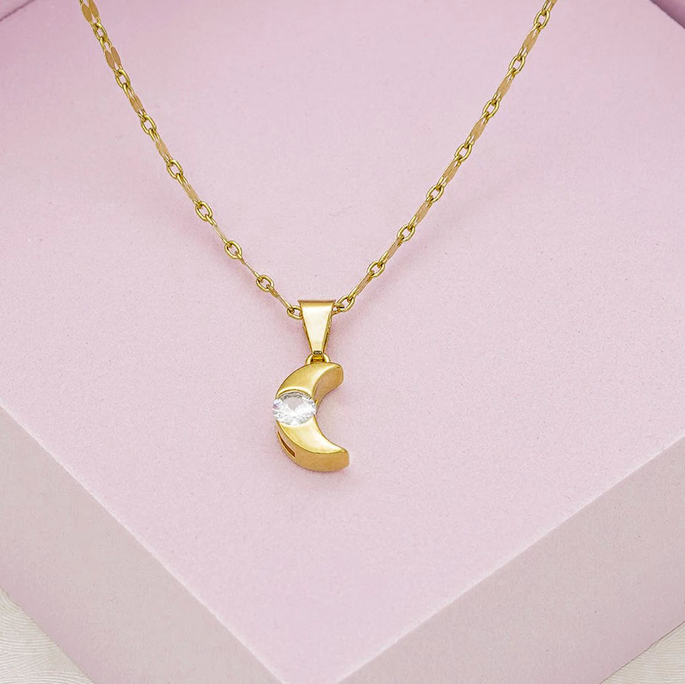 Crystal Cubic Zirconia Moon