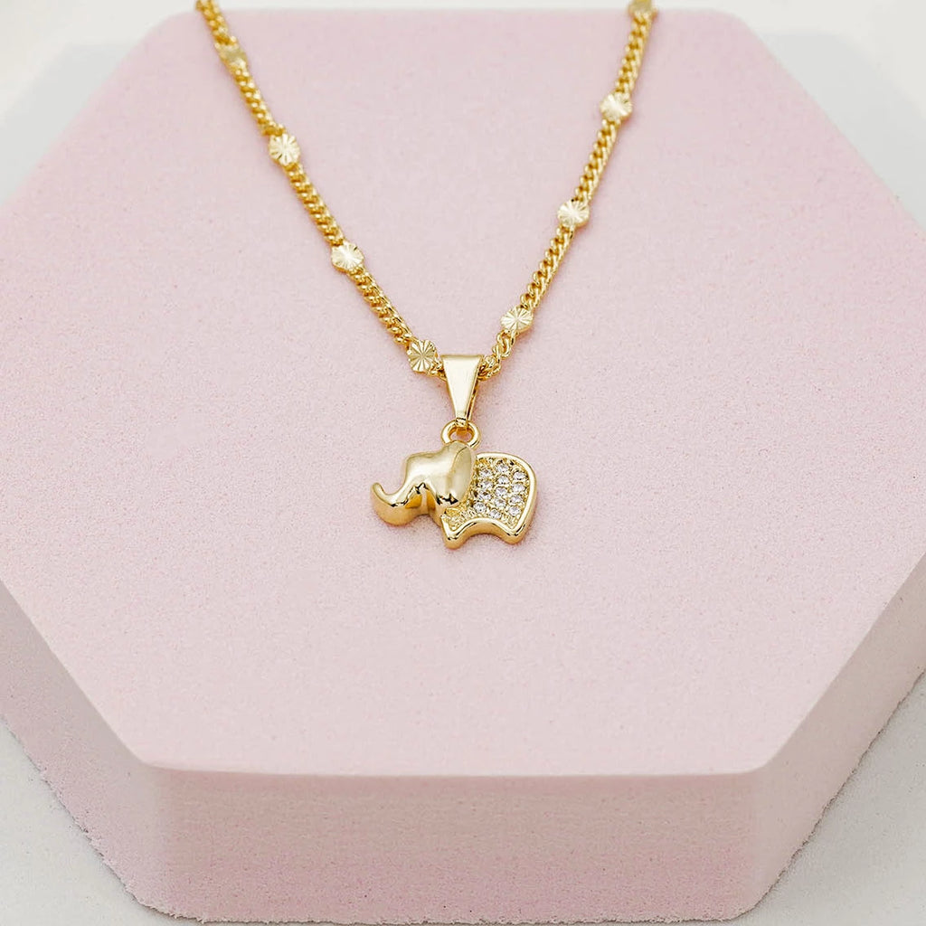 Elephant with Cubic Zirconia