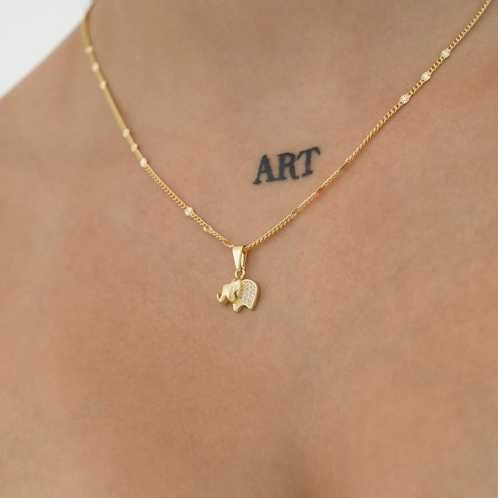 Elephant with Cubic Zirconia