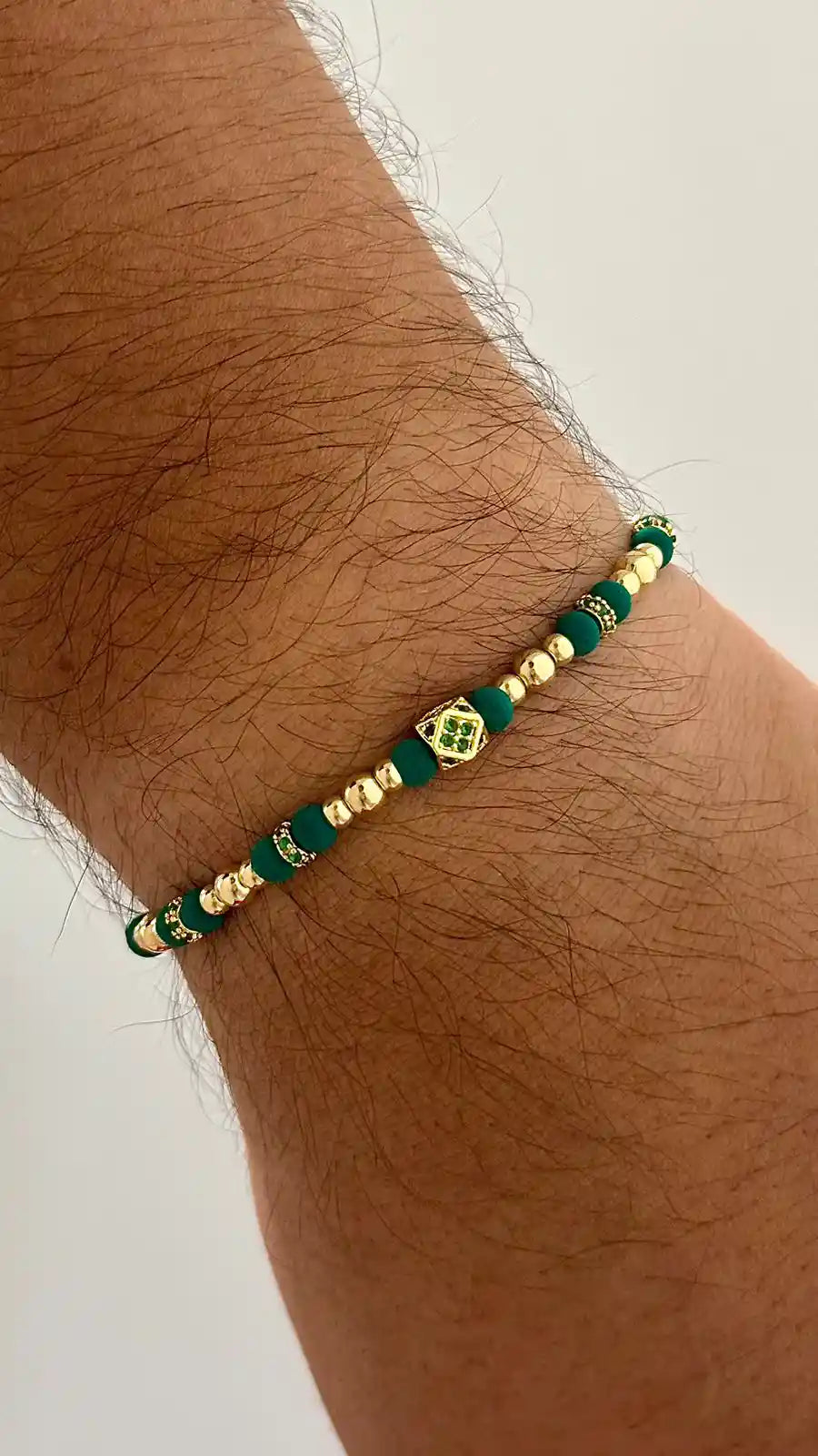 Smooth Ball Bracelet - Green