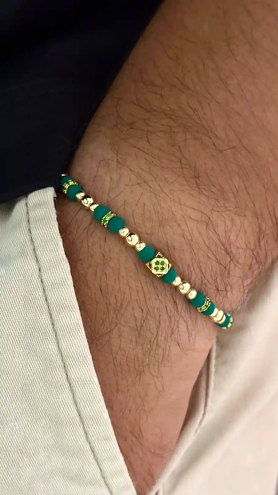 Smooth Ball Bracelet - Green