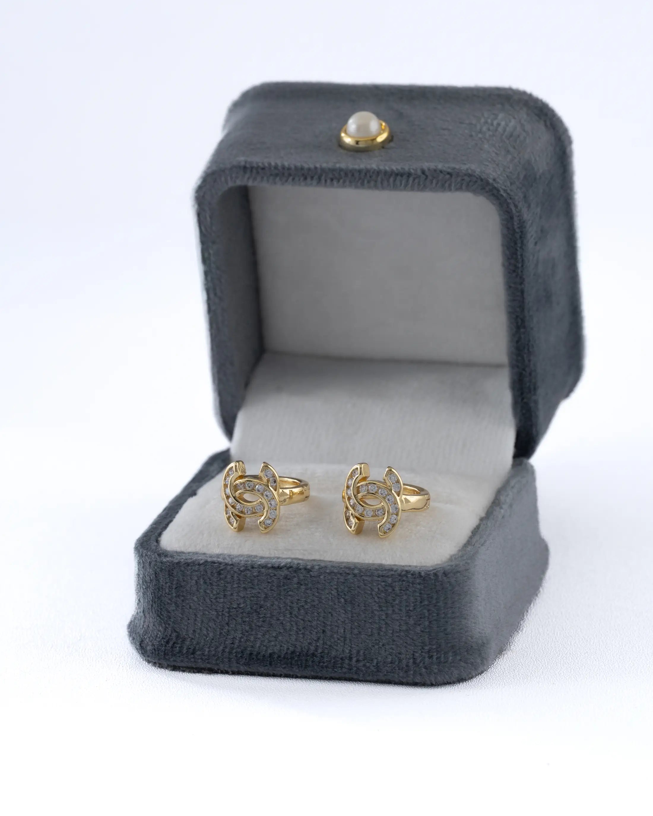 CC Hoop Earrings 13 mm