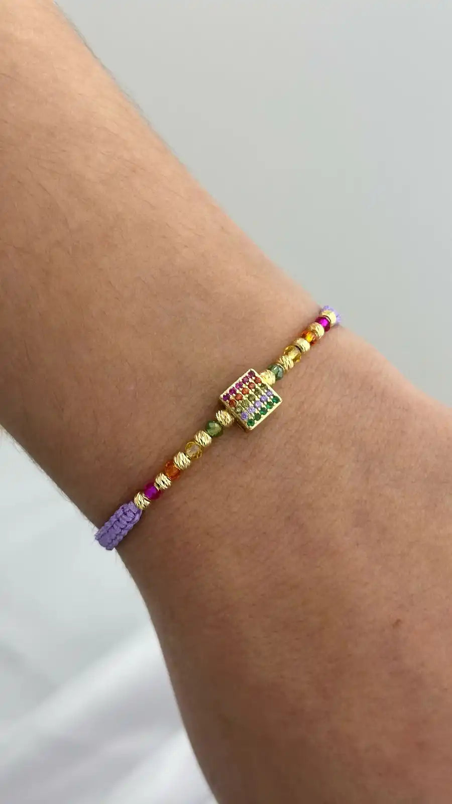 Woven Multicolor Italy Ball Bracelet