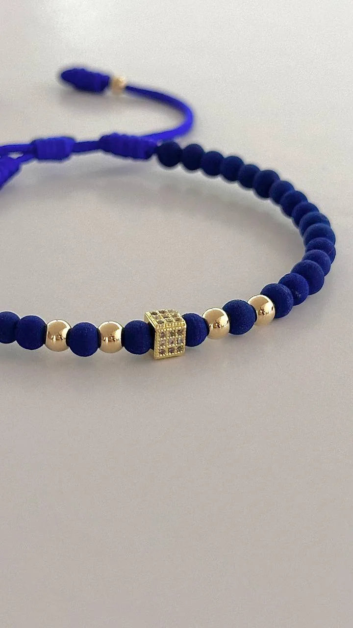 Smooth Ball Bracelet - Blue
