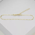 Thin Flat Ladder Bracelet 16 cm + Extender