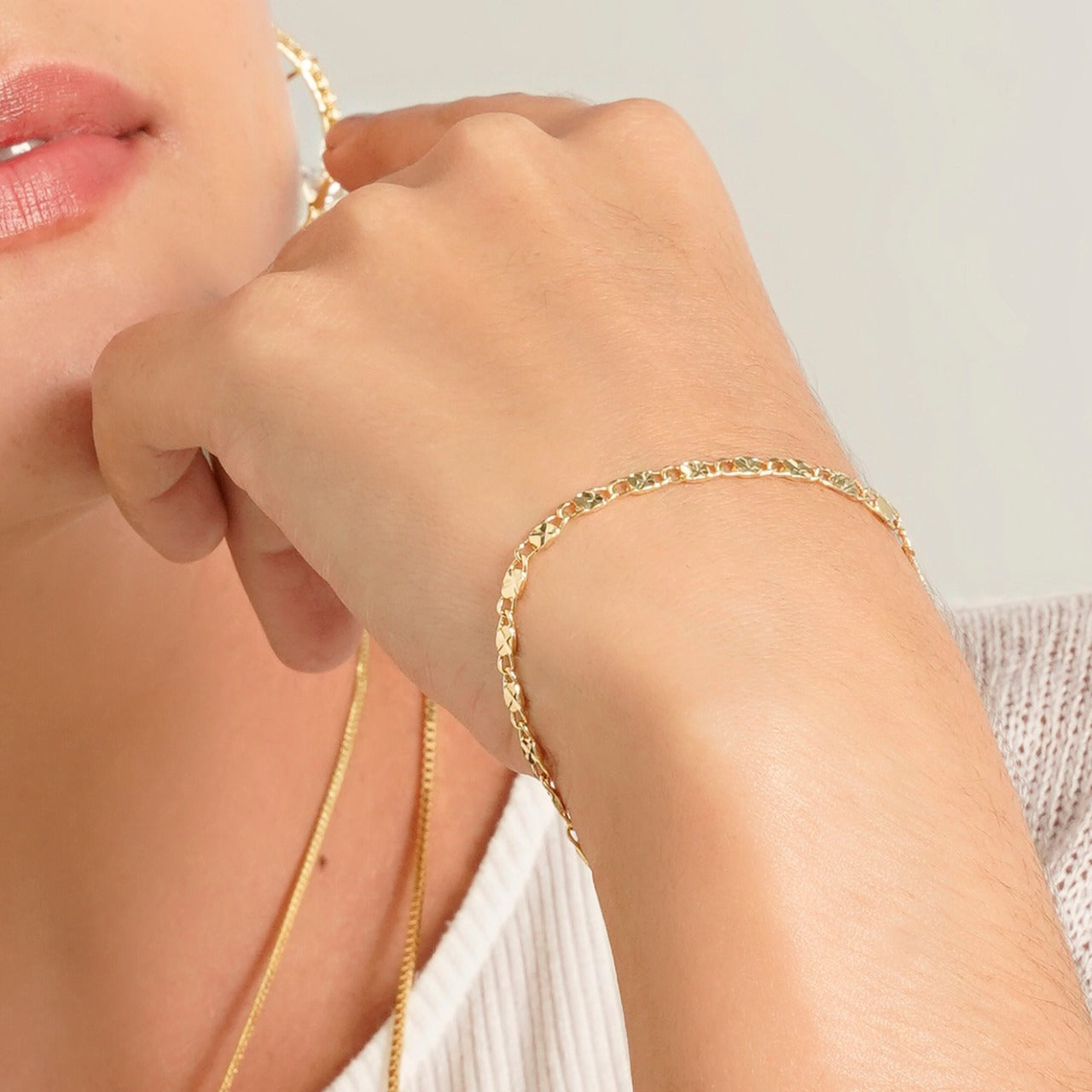 Sparkle Bracelet 2.5 mm 16 cm Extender