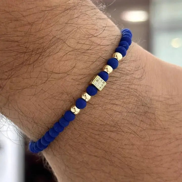Smooth Ball Bracelet - Blue