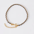 Gold-Plated Cord Bracelet 15 cm + Extender