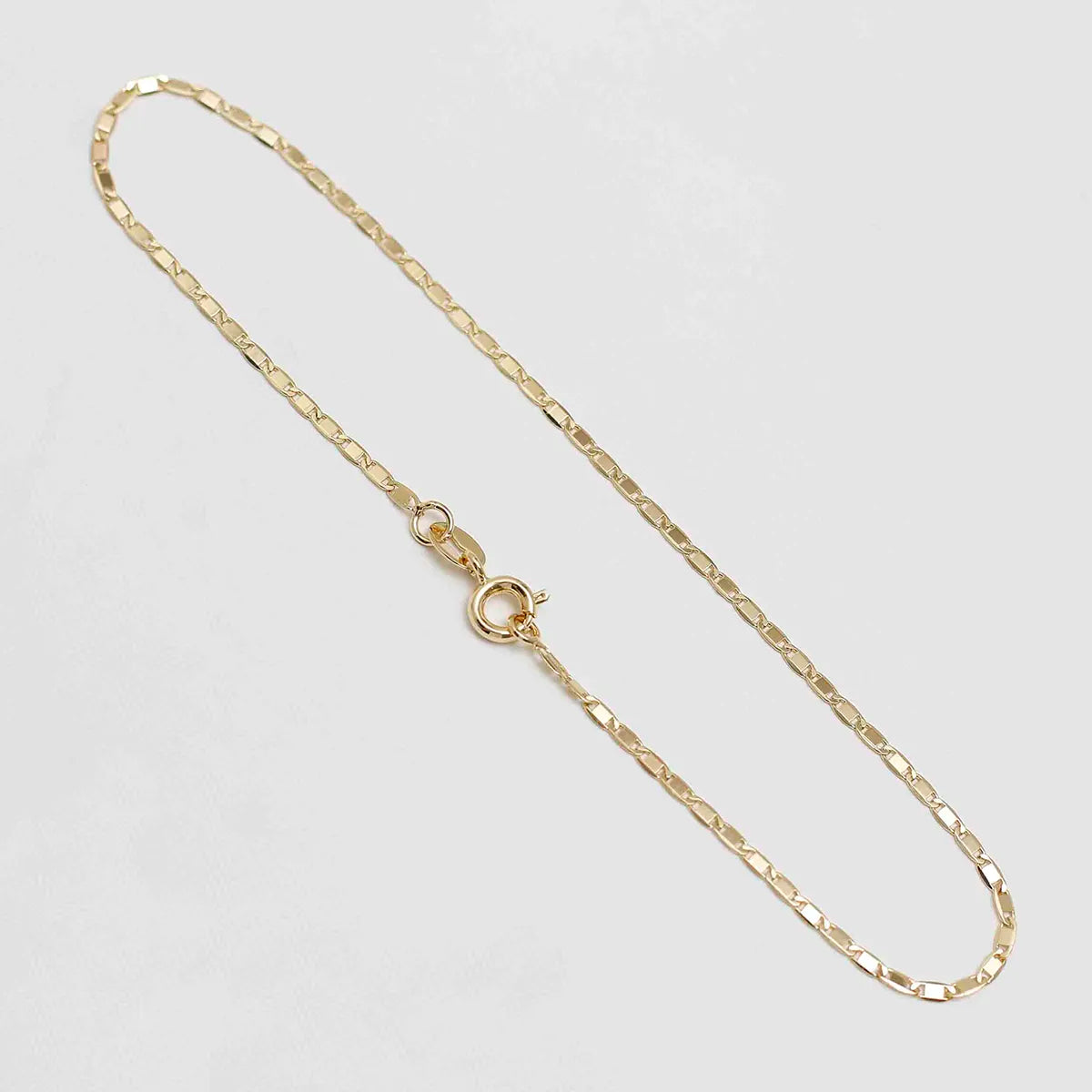 Thin Flat Ladder Anklet 24.5 cm