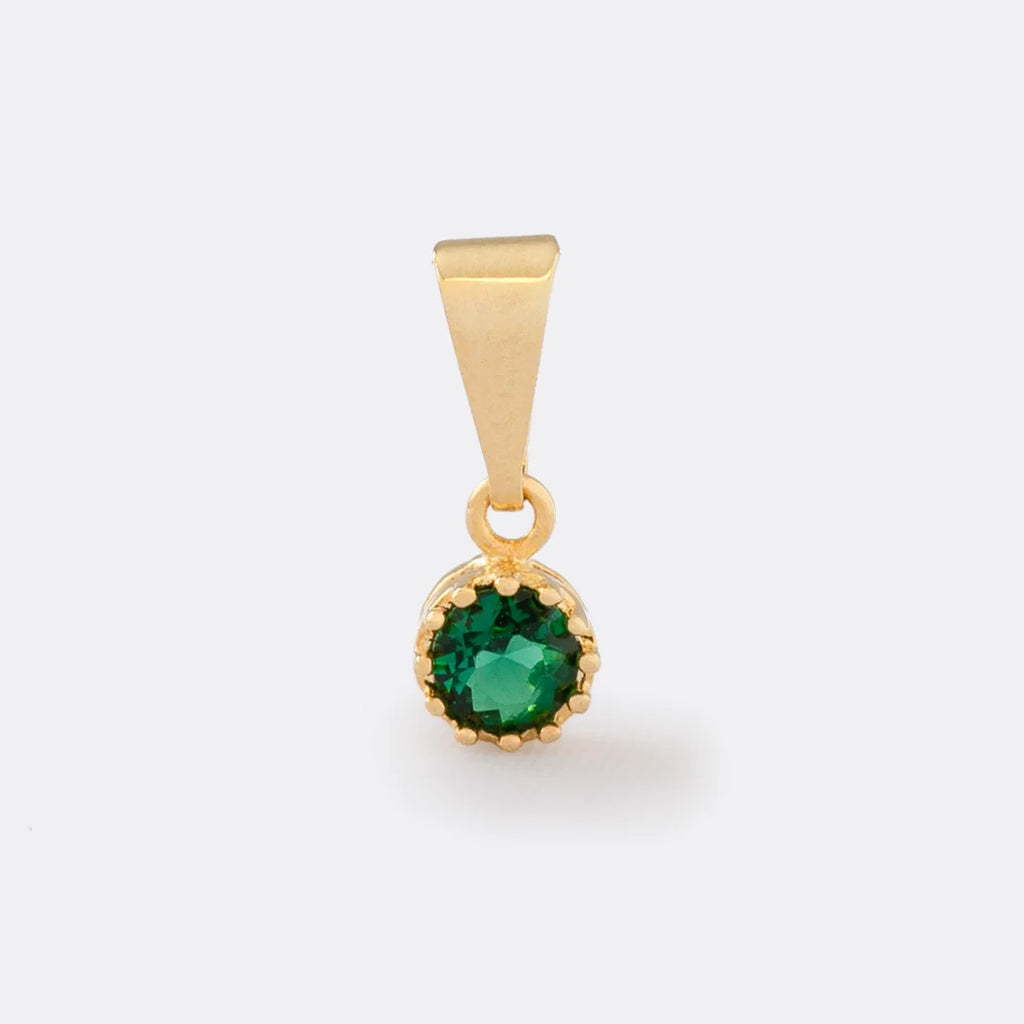 Mini Round Green Cubic Zirconia