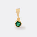 Mini Round Green Cubic Zirconia