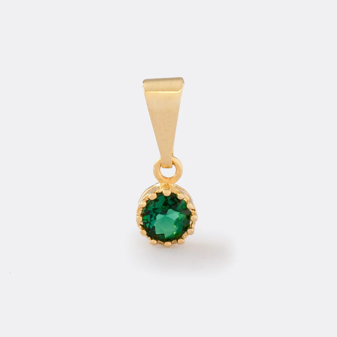 Mini Round Green Cubic Zirconia