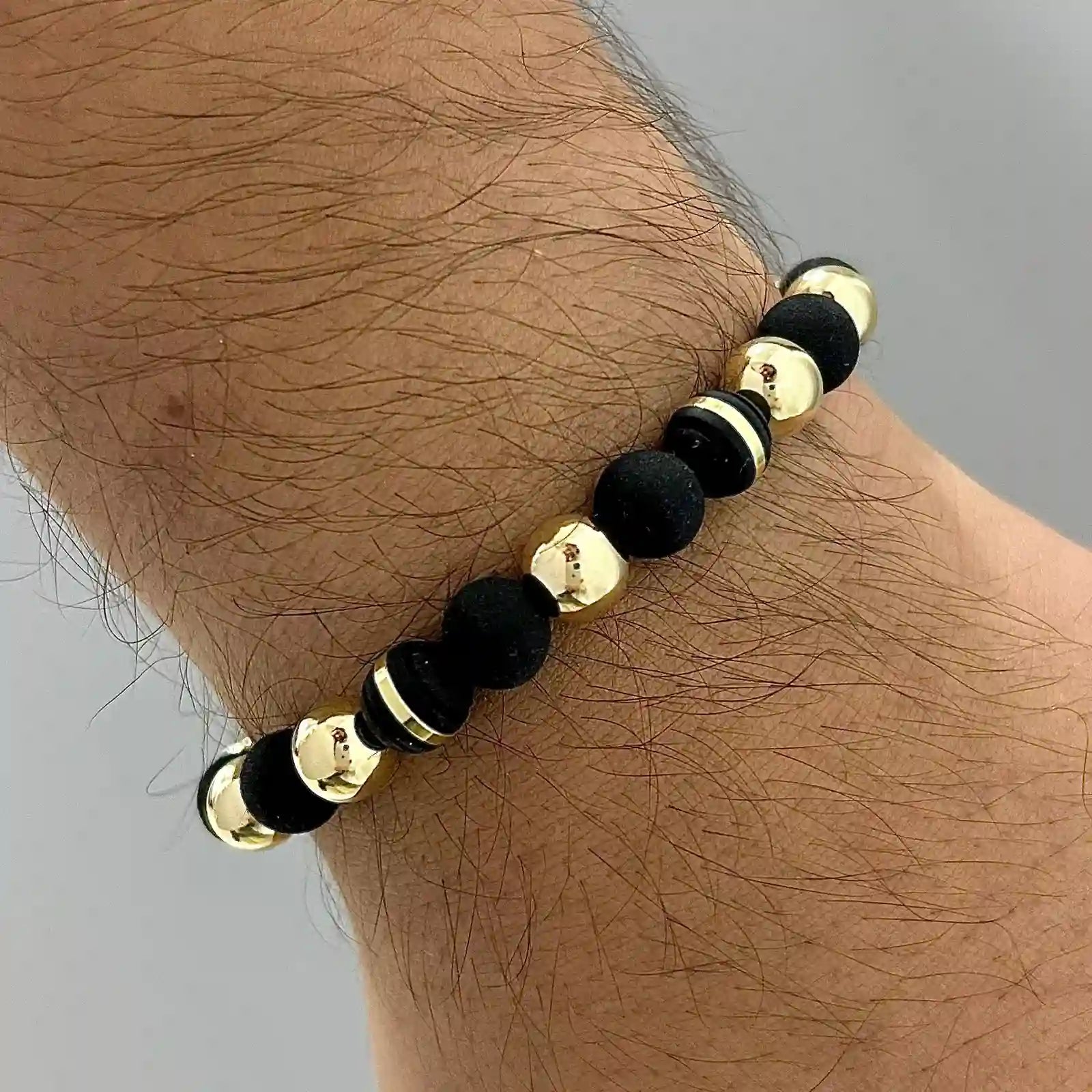 Black Smooth Ball Bracelet