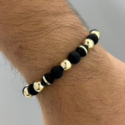 Black Smooth Ball Bracelet