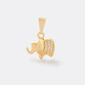 Elephant with Cubic Zirconia