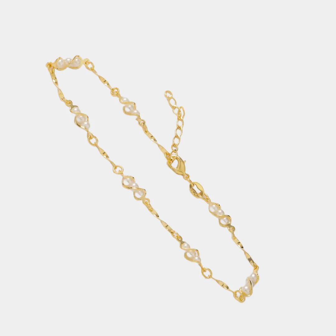 Pearl Anklet 23 Cms + Extender