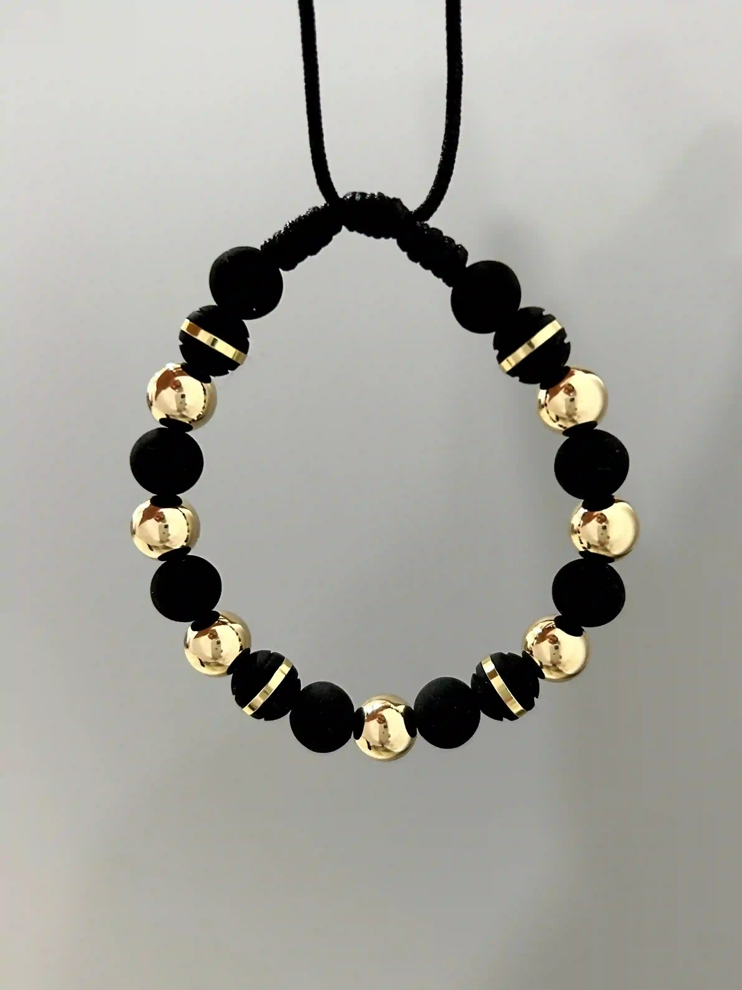 Black Smooth Ball Bracelet